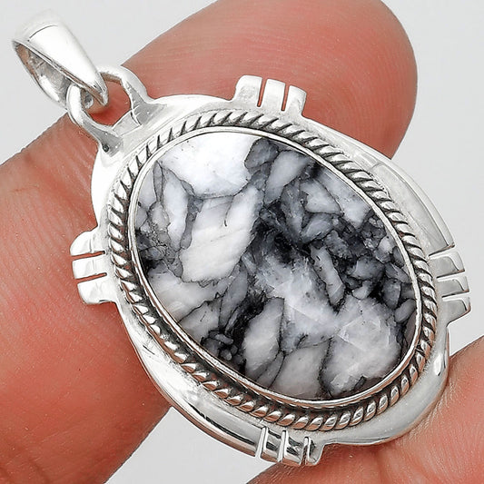 Natural Pinolith Stone Pendant P-1463 SDP129018