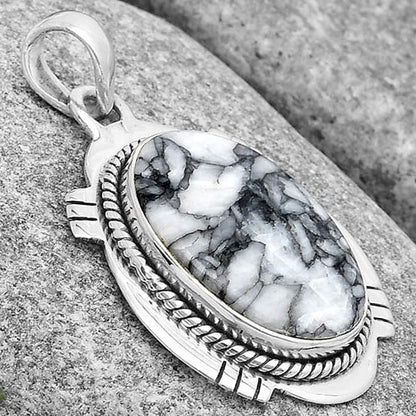 Natural Pinolith Stone Pendant P-1463 SDP129018