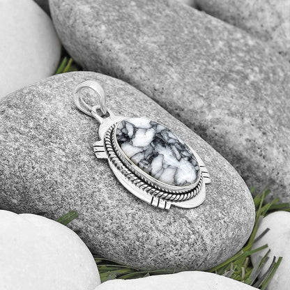 Natural Pinolith Stone Pendant P-1463 SDP129018