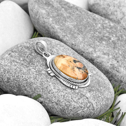 Natural Russian Honey Dendrite Opal Pendant P-1463 SDP129020