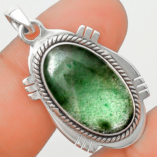 Natural Green Aventurine Pendant P-1463 SDP129025