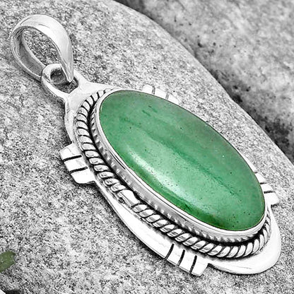 Natural Green Aventurine Pendant P-1463 SDP129025