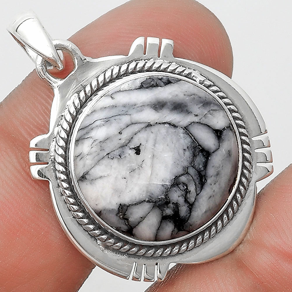 Natural Pinolith Stone Pendant P-1463 SDP129027