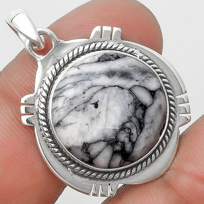 Natural Pinolith Stone Pendant P-1463 SDP129027