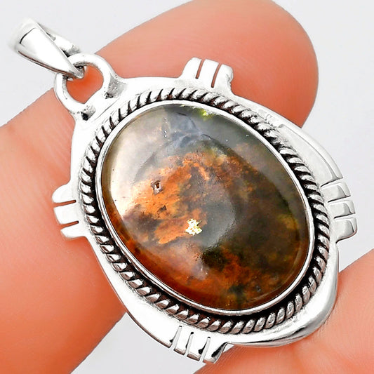 Natural Chrome Chalcedony Pendant P-1463 SDP129028