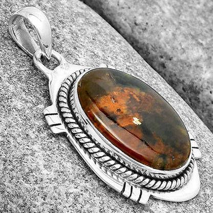 Natural Chrome Chalcedony Pendant P-1463 SDP129028