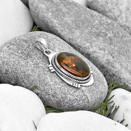 Natural Chrome Chalcedony Pendant P-1463 SDP129028