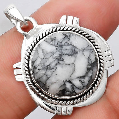 Natural Pinolith Stone Pendant P-1463 SDP129034