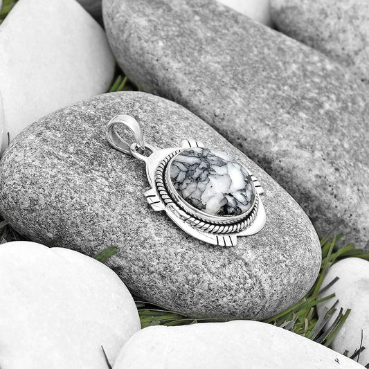 Natural Pinolith Stone Pendant P-1463 SDP129034