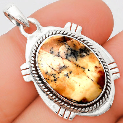 Natural Russian Honey Dendrite Opal Pendant P-1463 SDP129039