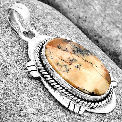 Natural Russian Honey Dendrite Opal Pendant P-1463 SDP129039