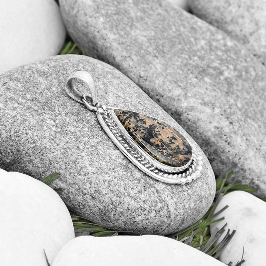 Natural Russian Honey Dendrite Opal Pendant P-1511 SDP129051