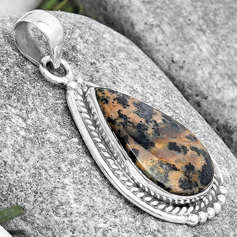 Natural Russian Honey Dendrite Opal Pendant P-1511 SDP129067
