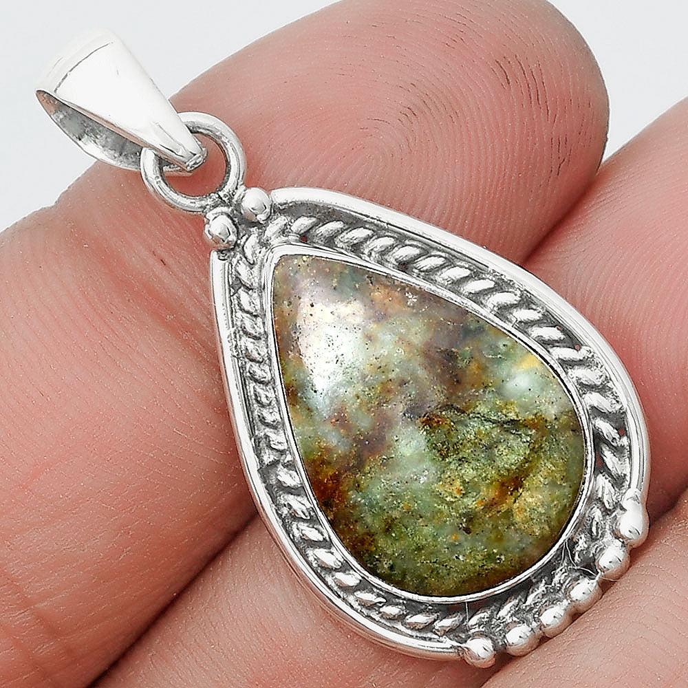 Natural Larsonite Jasper Pendant P-1511 SDP129073