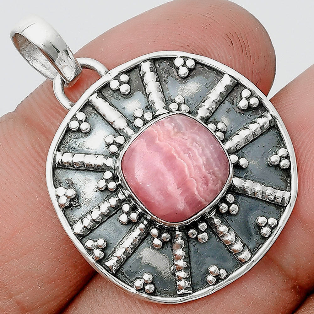 Natural Rhodochrosite Argentina Pendant P-1465 SDP129086