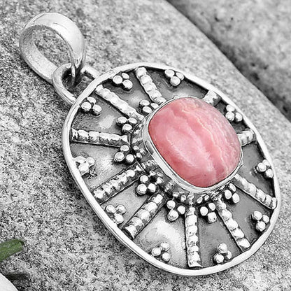 Natural Rhodochrosite Argentina Pendant P-1465 SDP129086