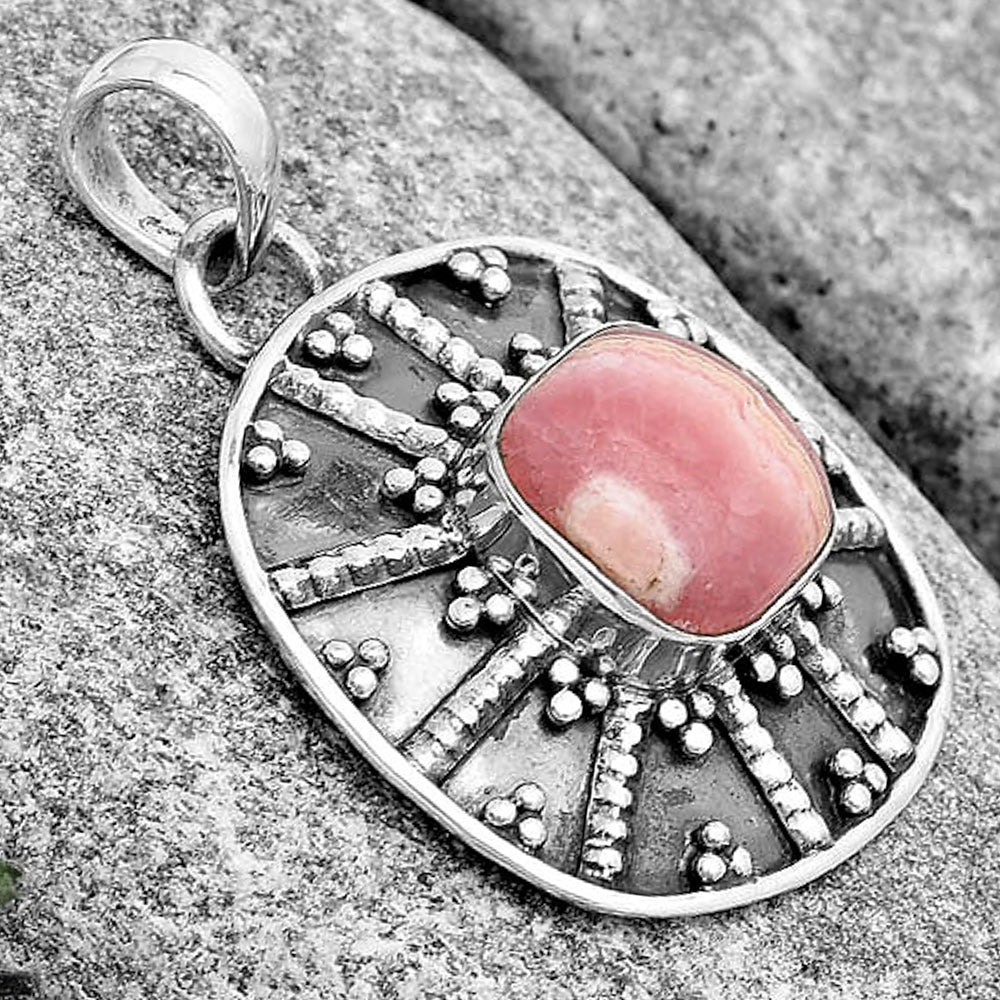 Natural Rhodochrosite Argentina Pendant P-1465 SDP129087