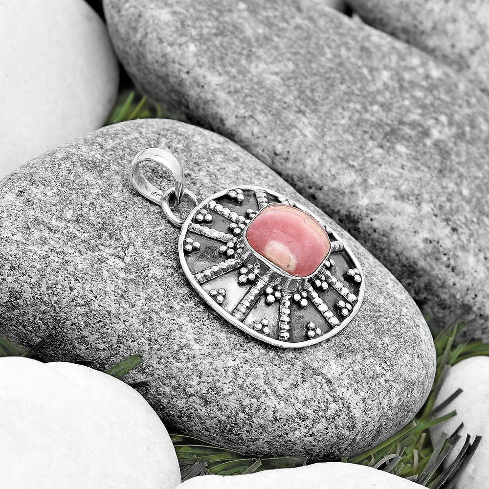 Natural Rhodochrosite Argentina Pendant P-1465 SDP129087