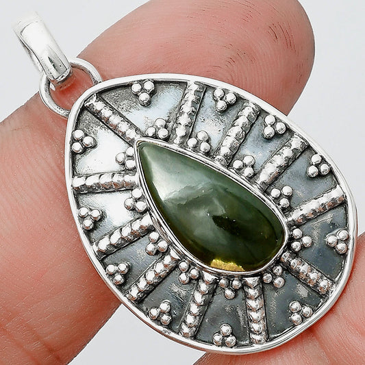 Natural Chrome Chalcedony Pendant P-1465 SDP129090