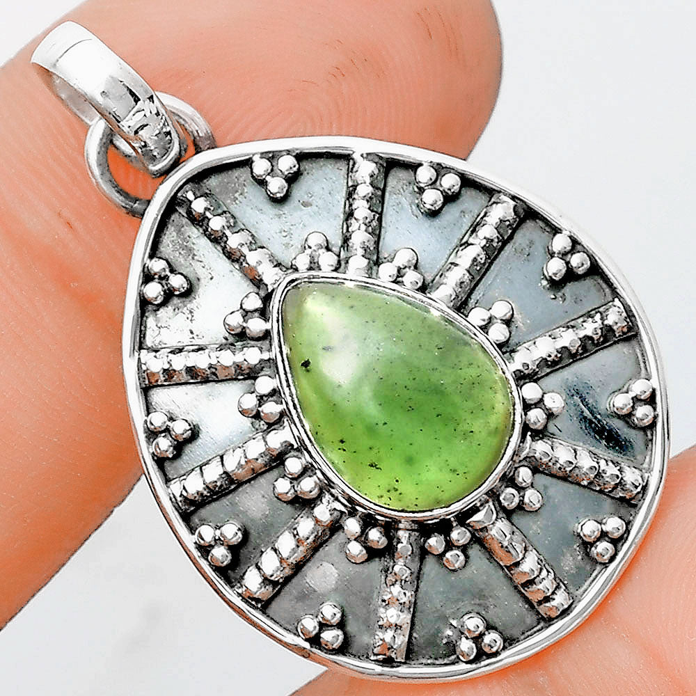 Natural Nephrite Jade - Canada Pendant P-1465 SDP129091