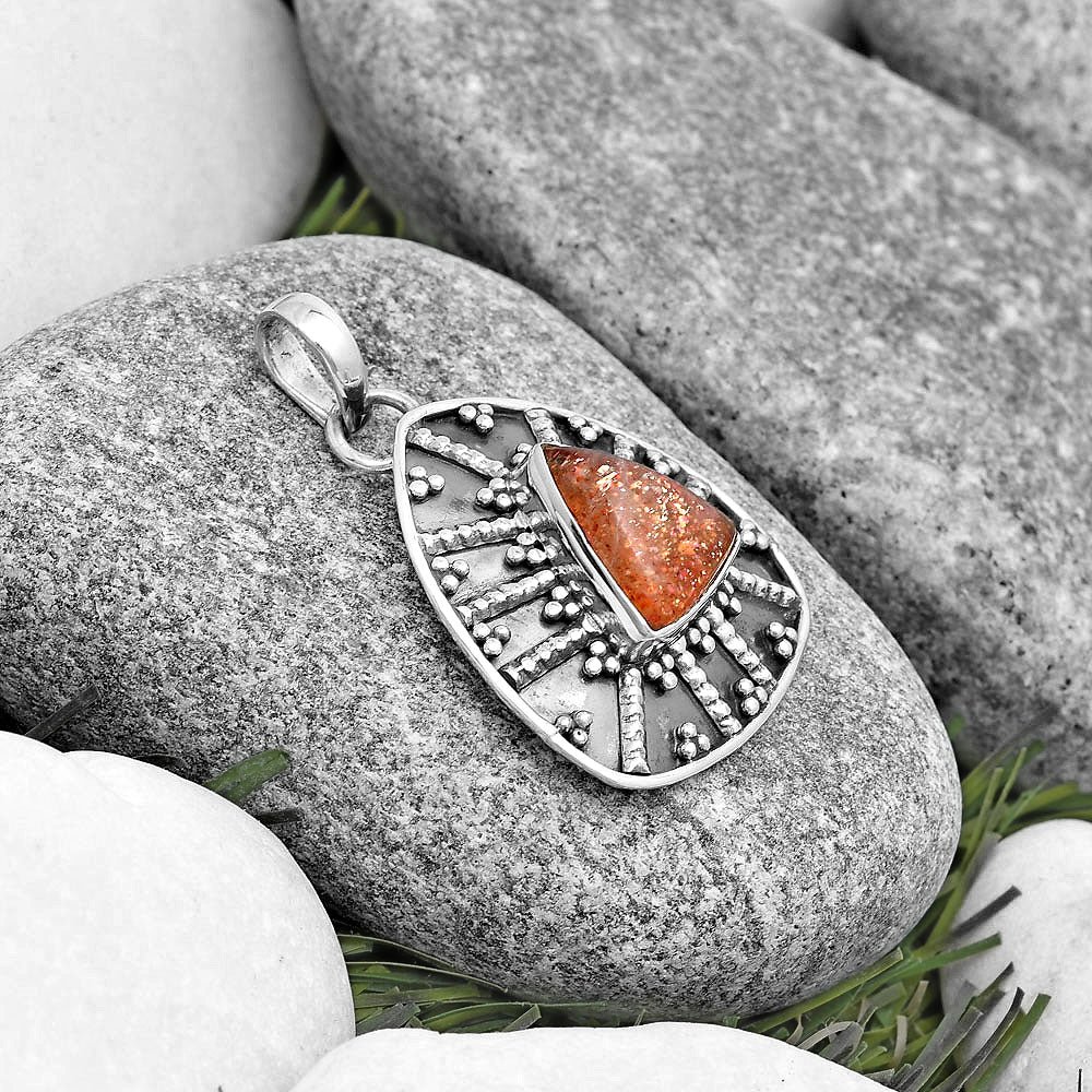 Natural Sunstone - Namibia Pendant P-1465 SDP129094