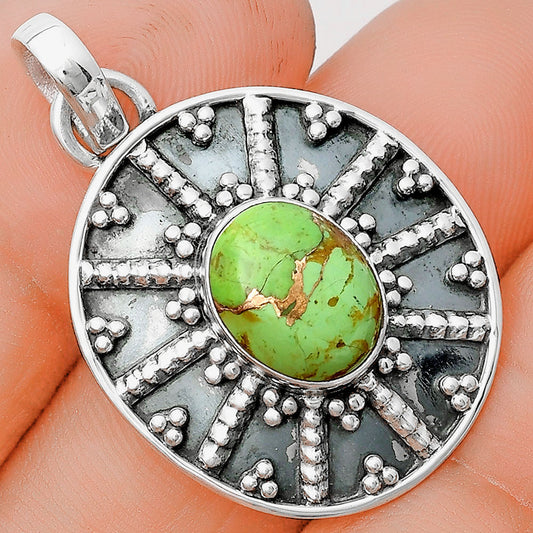 Copper Green Turquoise - Arizona Pendant P-1465 SDP129099