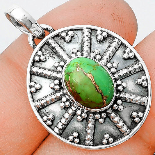 Copper Green Turquoise - Arizona Pendant P-1465 SDP129112