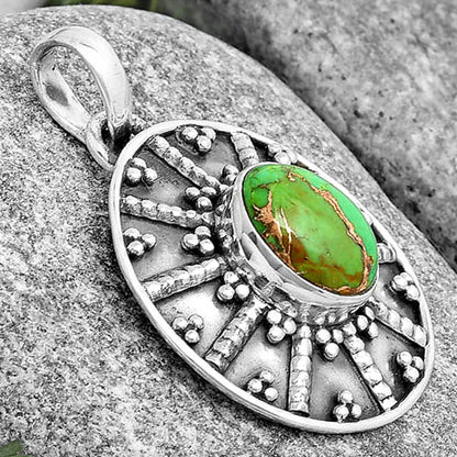 Copper Green Turquoise - Arizona Pendant P-1465 SDP129112