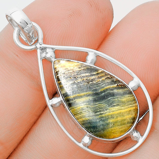 Natural Blue Aragonite Pendant P-1297 SDP129119