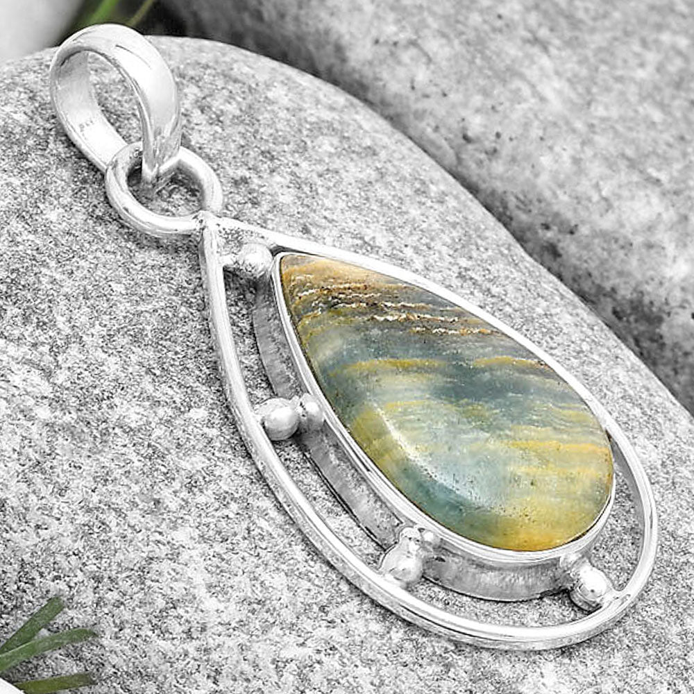 Natural Blue Aragonite Pendant P-1297 SDP129119