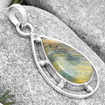Natural Blue Aragonite Pendant P-1297 SDP129119