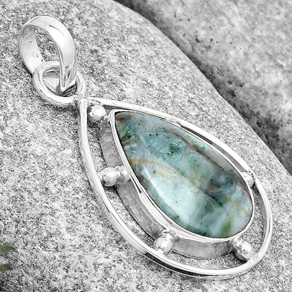 Natural Larsonite Jasper Pendant P-1297 SDP129123