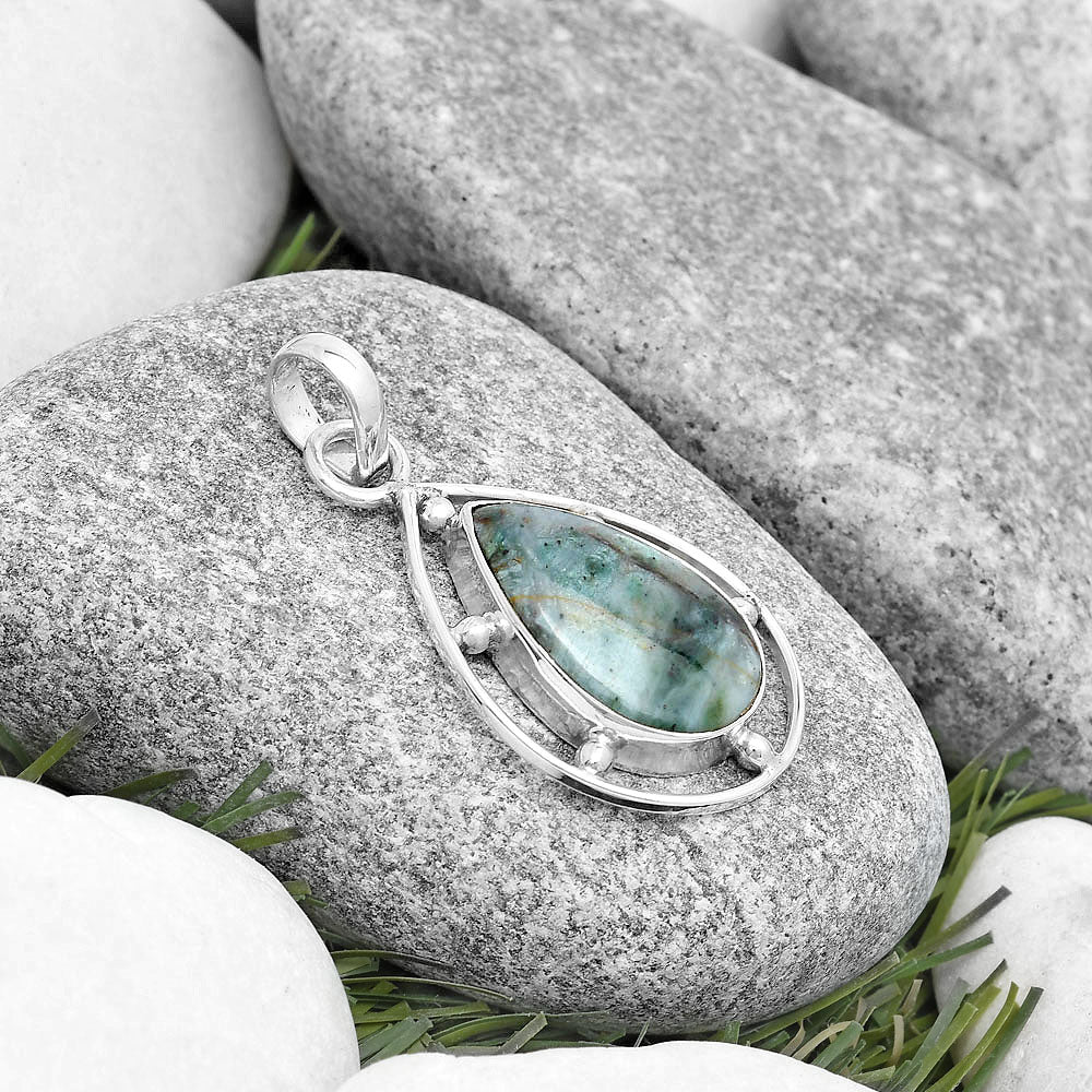 Natural Larsonite Jasper Pendant P-1297 SDP129123