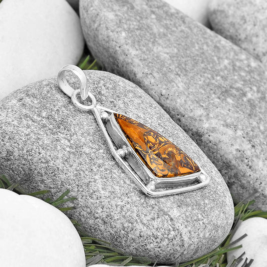 Natural Coquina Fossil Jasper - India Pendant P-1297 SDP129125