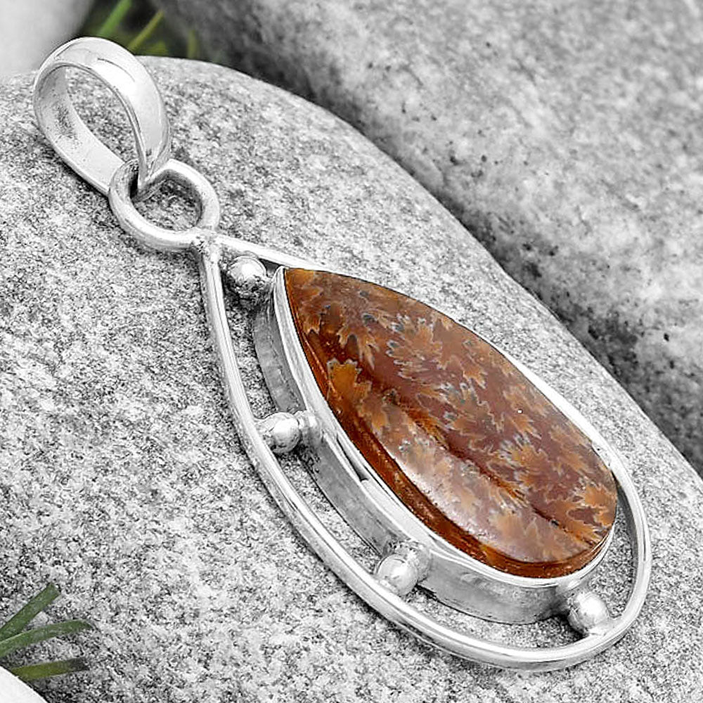 Natural Sutured Ammonite - Madagascar Pendant P-1297 SDP129135
