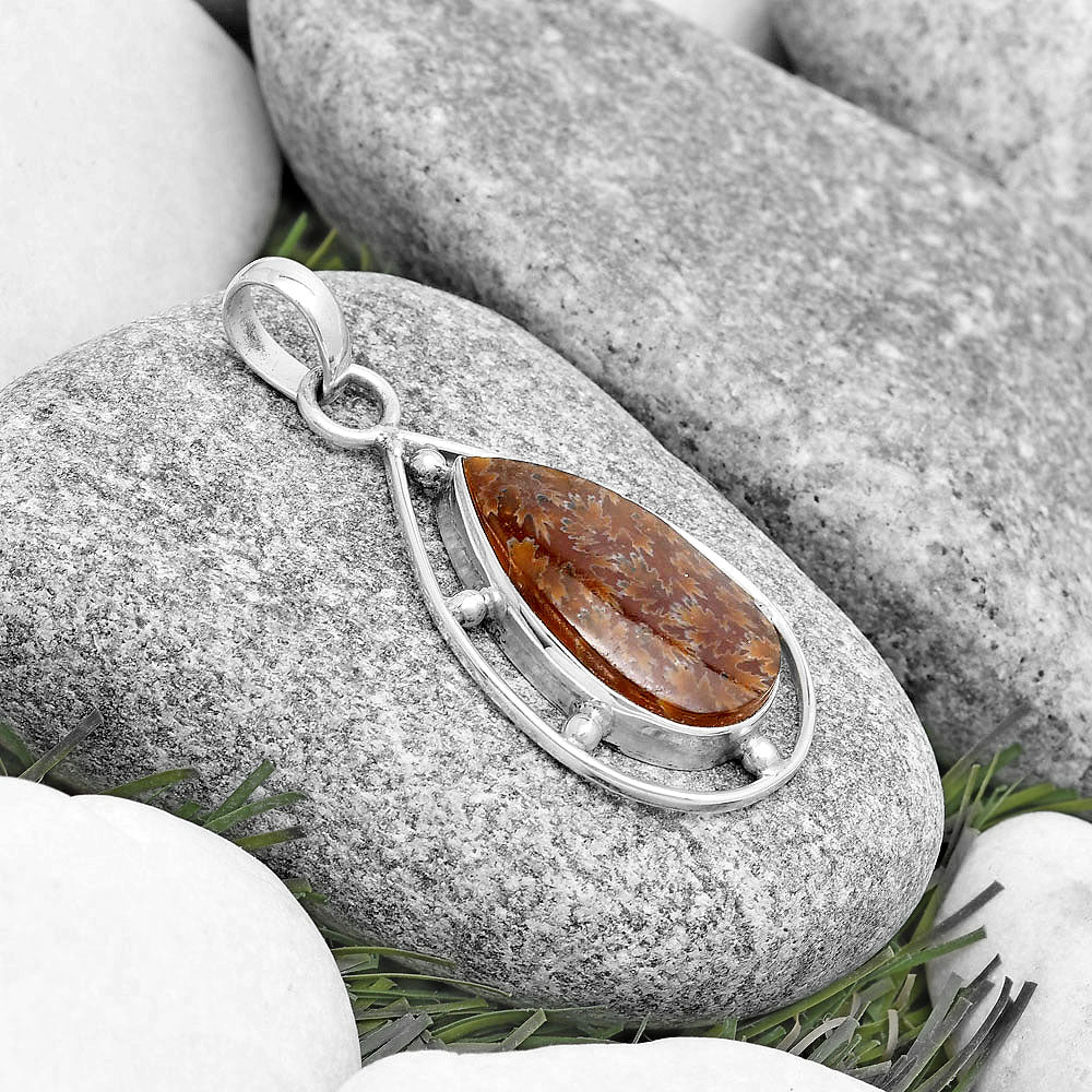 Natural Sutured Ammonite - Madagascar Pendant P-1297 SDP129135