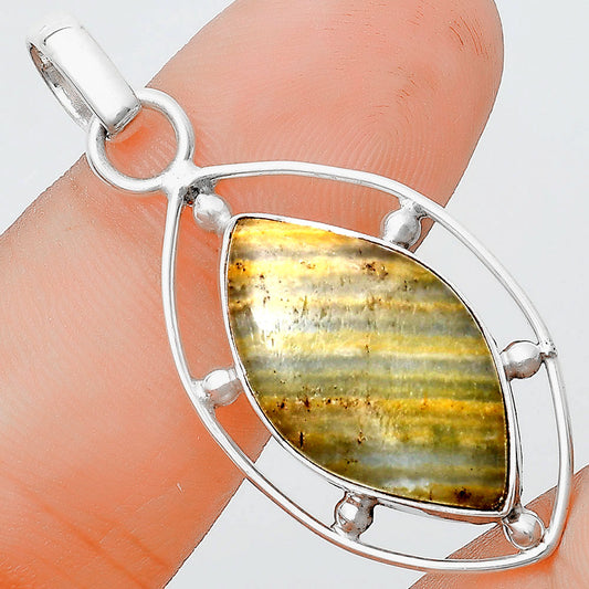 Natural Blue Aragonite Pendant P-1297 SDP129141