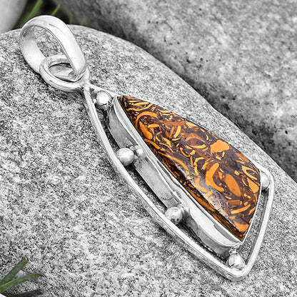Natural Coquina Fossil Jasper - India Pendant P-1297 SDP129145