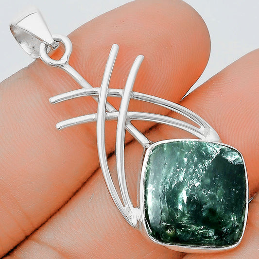 Natural Russian Seraphinite Pendant P-1010 SDP129157