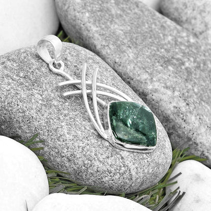 Natural Russian Seraphinite Pendant P-1010 SDP129157