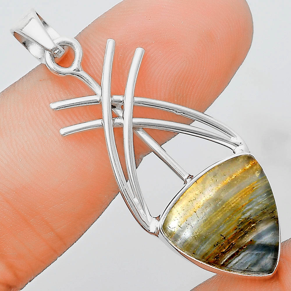 Natural Blue Aragonite Pendant P-1010 SDP129158