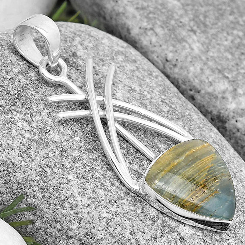 Natural Blue Aragonite Pendant P-1010 SDP129158