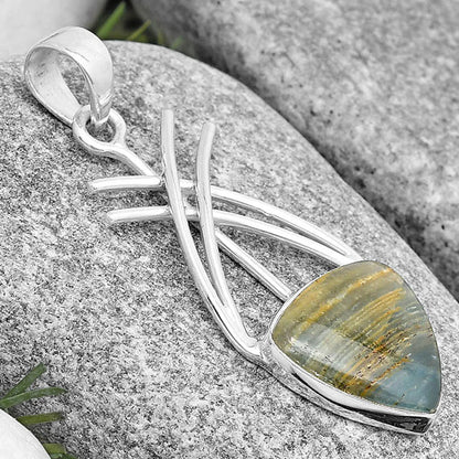 Natural Blue Aragonite Pendant P-1010 SDP129158