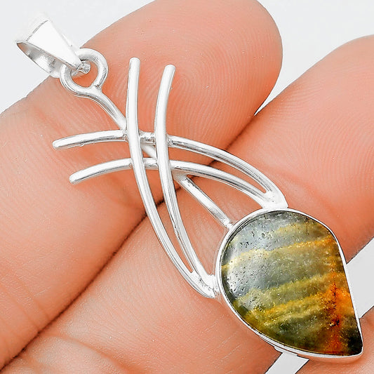 Natural Blue Aragonite Pendant P-1010 SDP129160