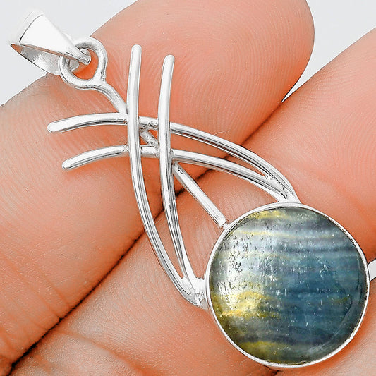 Natural Blue Aragonite Pendant P-1010 SDP129190