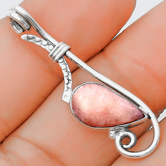 Natural Pink Scolecite Pendant P-1682 SDP129223