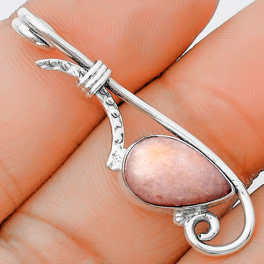 Natural Pink Scolecite Pendant P-1682 SDP129225