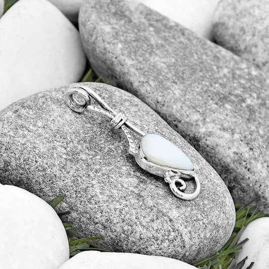 Natural White Opal Pendant P-1682 SDP129233