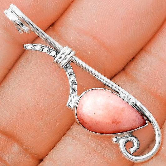 Natural Pink Scolecite Pendant P-1682 SDP129234