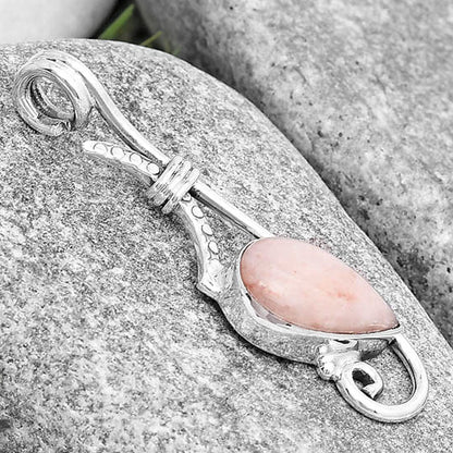 Natural Pink Scolecite Pendant P-1682 SDP129234
